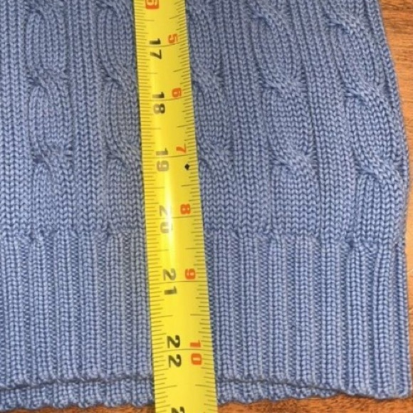 RALPH LAUREN Sport Cable Knit Turtleneck Sweater in True Blue - Picture 12 of 12